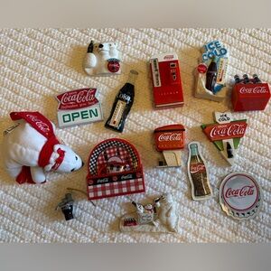 Coca-Cola Themed Magnet Collection with Red and White Accents